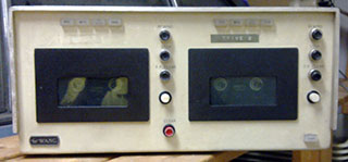 Willy Spreutel's Wang 3300 dual cassette unit, front view