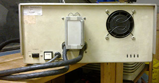 Willy Spreutel's Wang 3300 dual cassette unit, rear view